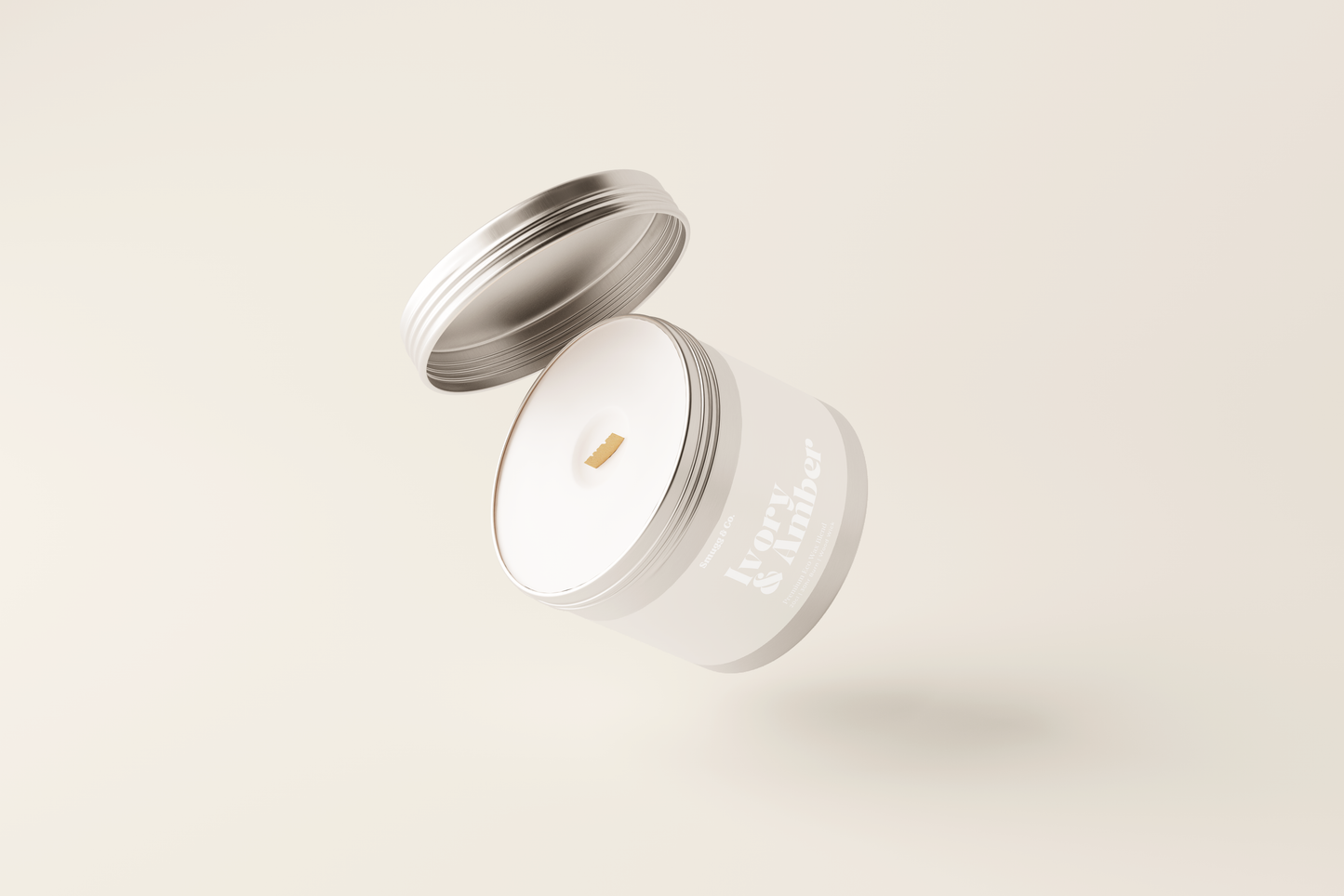 Ivory & Amber Candle