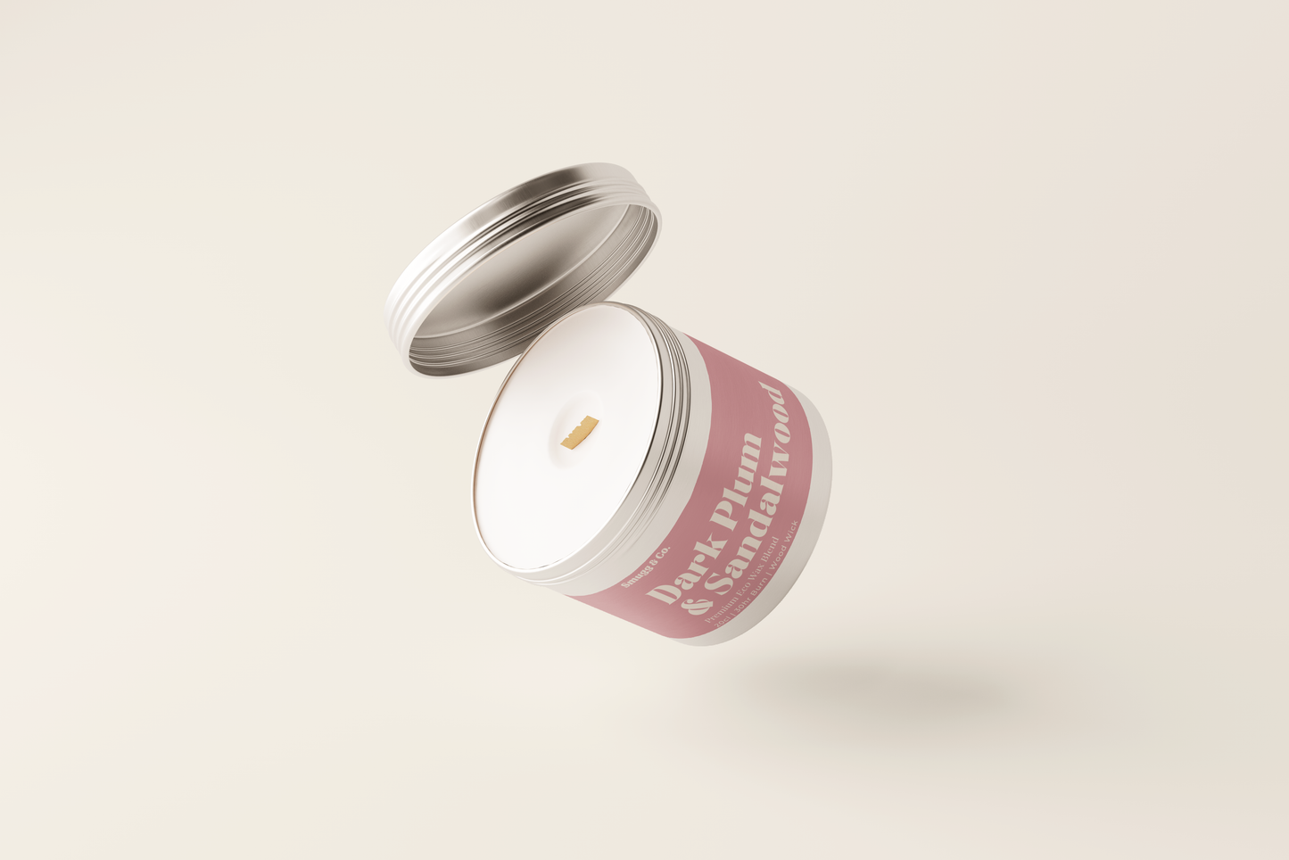 Dark Plum & Sandalwood Candle