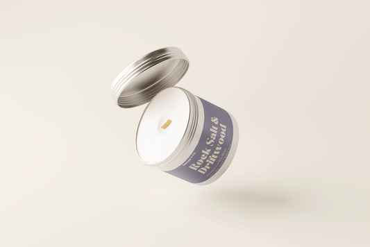 Rock Salt & Driftwood Candle